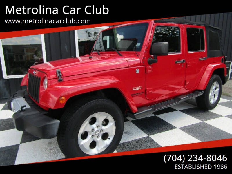 2015 Jeep Wrangler Unlimited for sale at Metrolina Car Club in Matthews NC