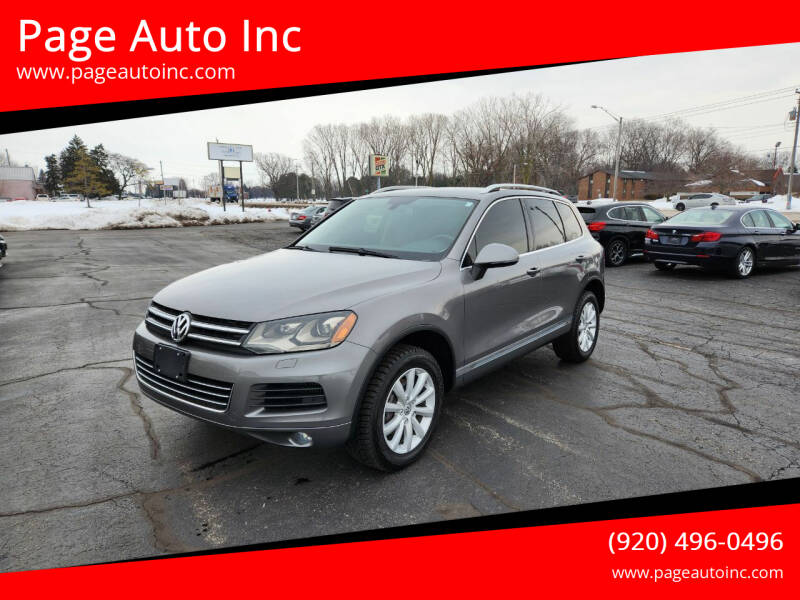 2012 Volkswagen Touareg for sale at Page Auto Inc in Green Bay WI