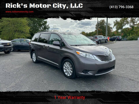 2015 Toyota Sienna for sale at Rick's Motor City, LLC in Springfield MA