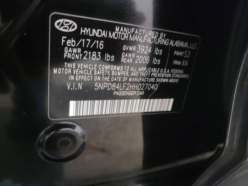 2017 Hyundai Elantra Value Edition