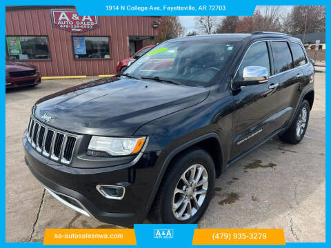2015 Jeep Grand Cherokee for sale at A & A Auto Sales in Fayetteville AR