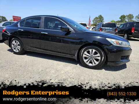 2014 Honda Accord for sale at Rodgers Enterprises in North Charleston SC