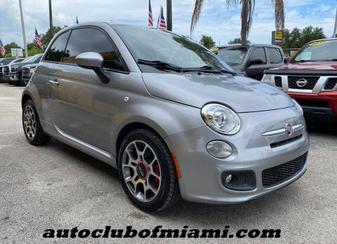 2015 FIAT 500 for sale at AUTO CLUB OF MIAMI, INC in Miami FL