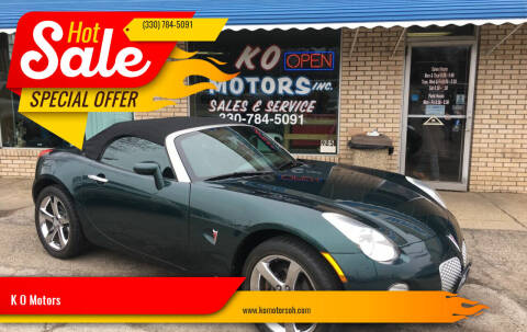 2006 Pontiac Solstice for sale at K O Motors in Akron OH