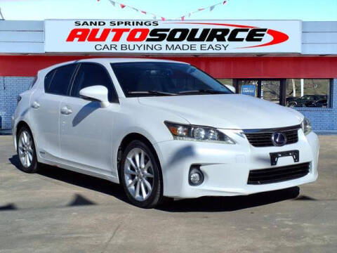 2012 Lexus CT 200h for sale at Autosource in Sand Springs OK