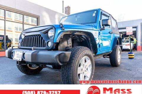 2015 Jeep Wrangler for sale at Mass Auto Exchange in Framingham MA
