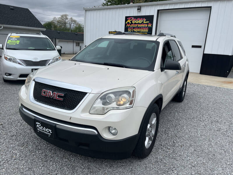 2011 GMC Acadia for sale at Reser Motorsales, LLC in Urbana OH