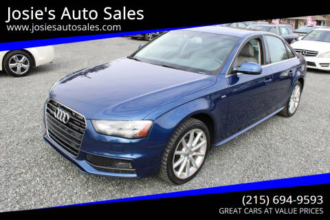 2014 Audi A4 for sale at Josie's Auto Sales in Gilbertsville PA