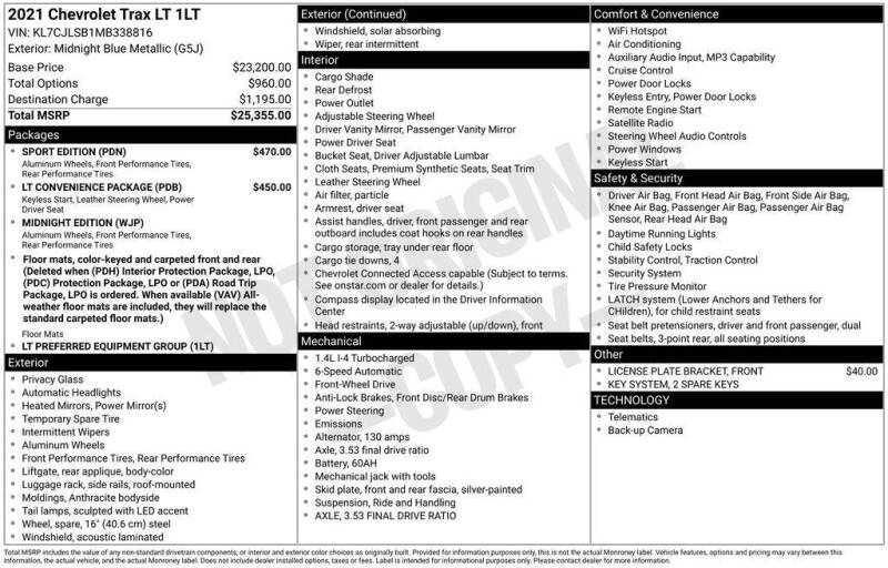 2021 Chevrolet Trax LT