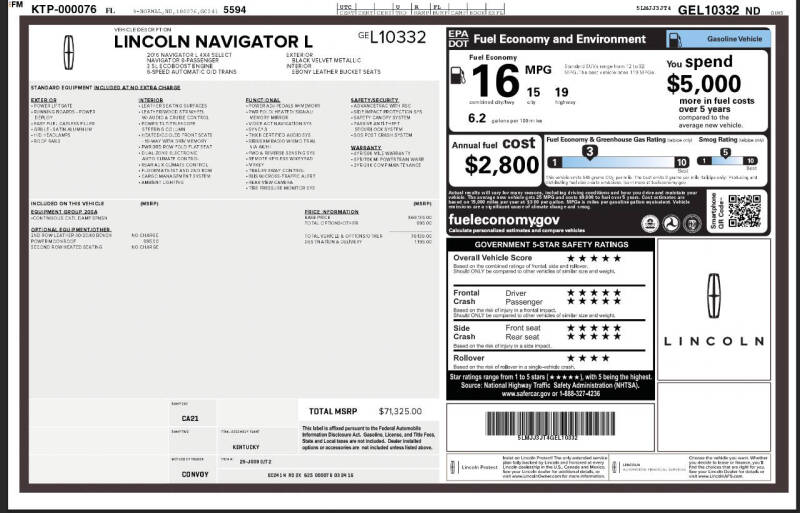 2016 Lincoln Navigator L Select