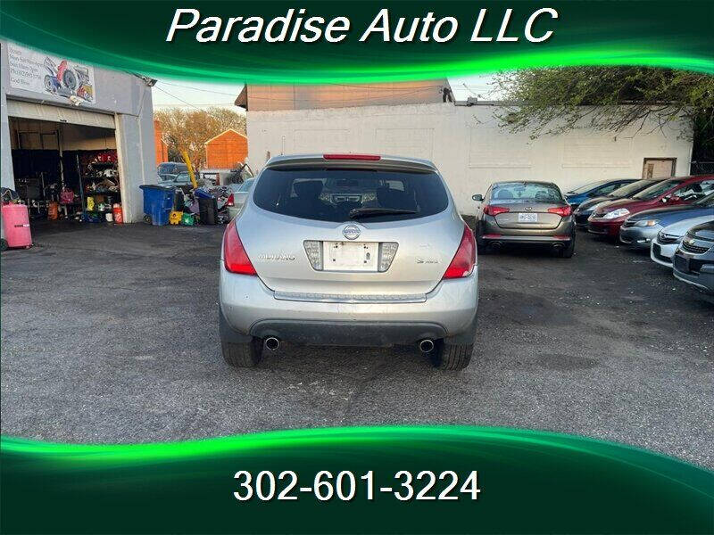 2007 Nissan Murano for sale at Paradise Auto in Wilmington, DE