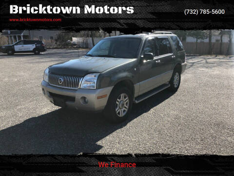 2004 Mercury Mountaineer for sale at Bricktown Motors in Brick NJ