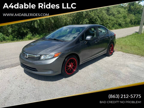 2012 Honda Civic for sale at A4dable Rides LLC in Haines City FL