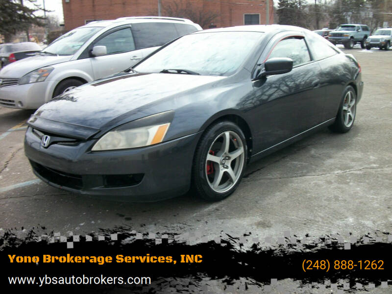 2004 Honda Accord for sale at Yono Brokerage Services, INC in Farmington MI