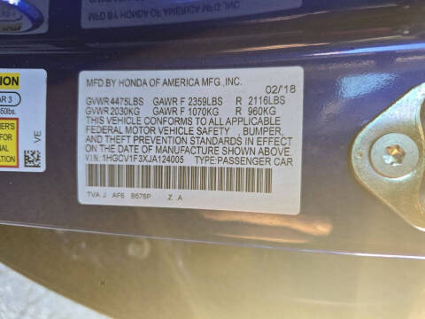 2018 Honda Accord Sport