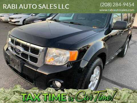 2012 Ford Escape for sale at RABI AUTO SALES LLC in Garden City ID