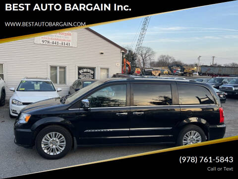 2013 Chrysler Town and Country for sale at BEST AUTO BARGAIN inc. in Lowell MA