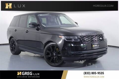 2019 Land Rover Range Rover for sale at HGREG LUX EXCLUSIVE MOTORCARS in Pompano Beach FL