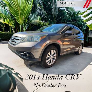2014 Honda CR-V for sale at Simply Auto Sales in Palm Beach Gardens FL