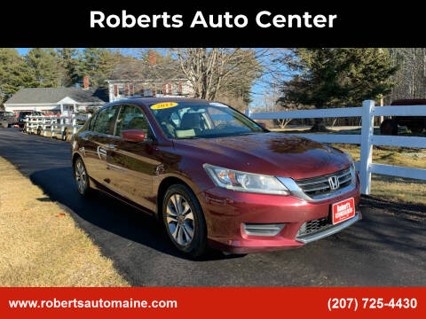 2014 Honda Accord for sale at Roberts Auto Center in Bowdoinham ME