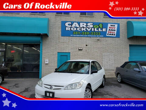 2004 Honda Civic for sale at Cars Of Rockville in Rockville MD