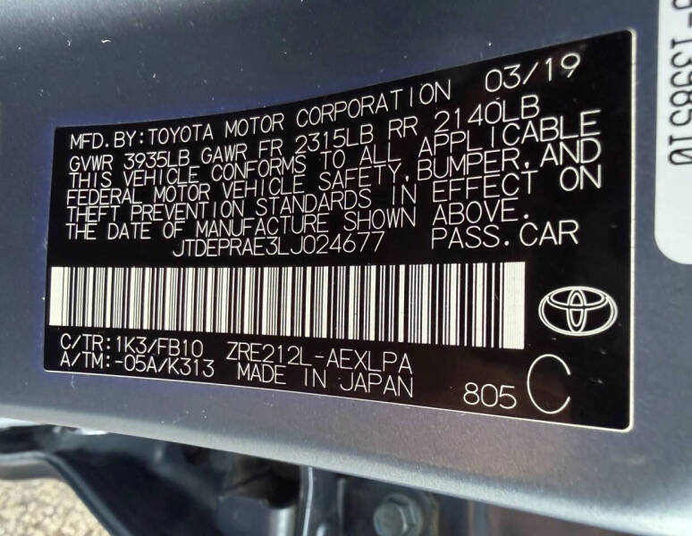 2020 Toyota Corolla LE