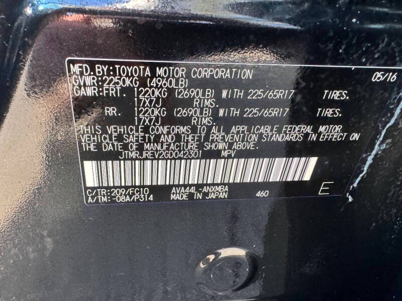 2016 Toyota RAV4 Hybrid XLE