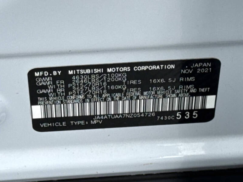 2022 Mitsubishi Eclipse Cross ES