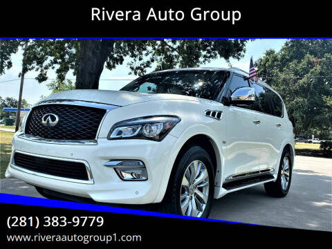 2016 Infiniti QX80 for sale at Rivera Auto Group in Spring TX