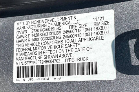 2022 Honda Ridgeline RTL-E