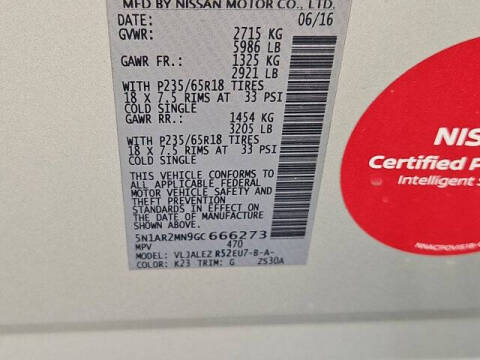 2016 Nissan Pathfinder SV