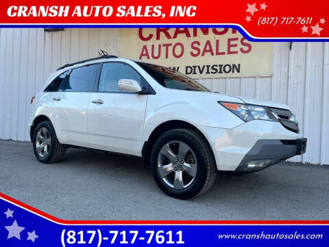 2007 Acura MDX for sale at CRANSH AUTO SALES, INC in Arlington TX