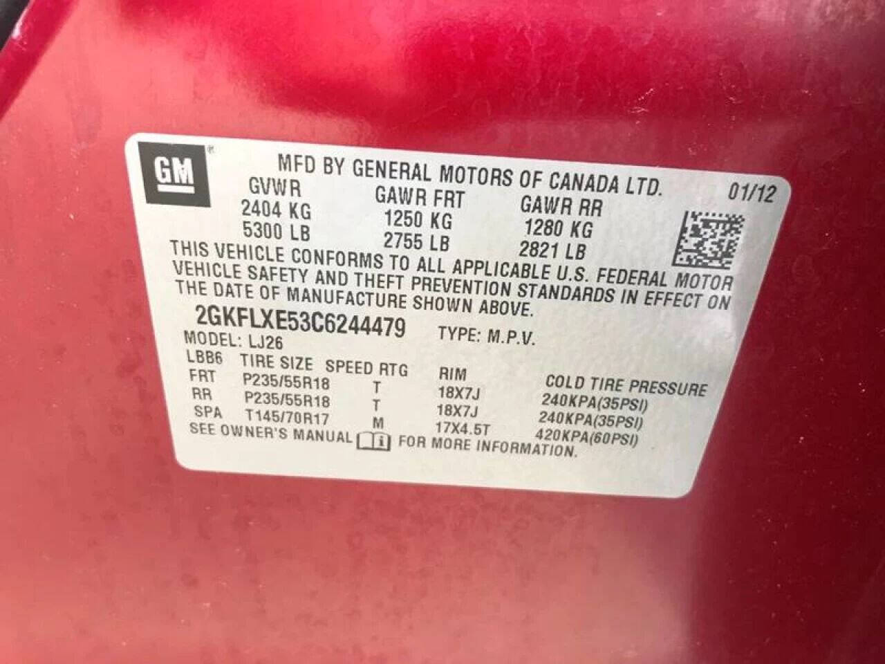 Red 2012 GMC Terrain SLT-2 AWD SLT-2 4dr SUV 38
