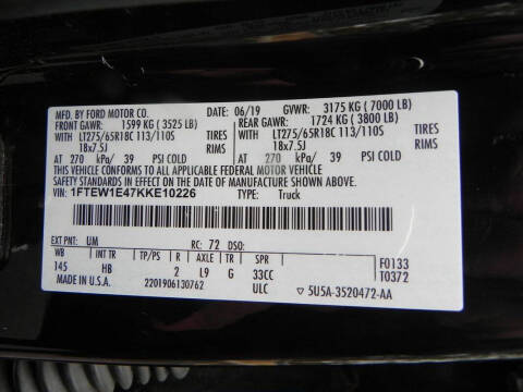 2019 Ford F-150 Lariat