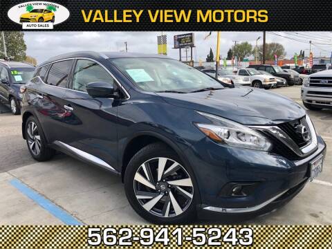 2017 Nissan Murano for sale at Valley View Motors in Whittier CA