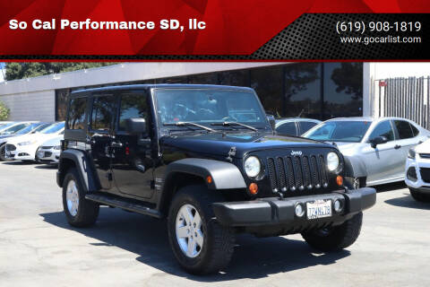 2011 Jeep Wrangler Unlimited for sale at So Cal Performance SD, llc in San Diego CA