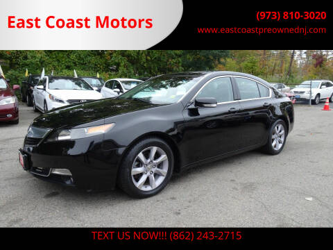 2013 Acura TL for sale at East Coast Motors in Lake Hopatcong NJ