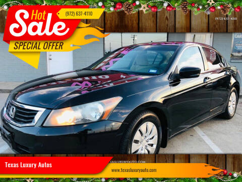 2010 Honda Accord for sale at Texas Luxury Auto in Cedar Hill TX