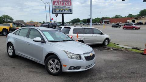 2012 Chevrolet Cruze Lt 4d Sedan for sale at FIRST CHOICE AUTO Inc in Middletown OH