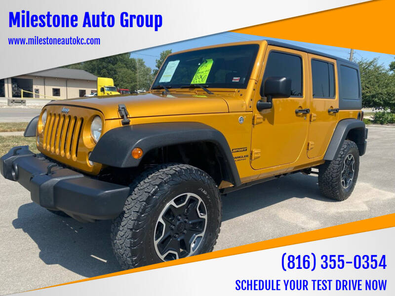 2014 Jeep Wrangler Unlimited for sale at Milestone Auto Group in Grain Valley MO