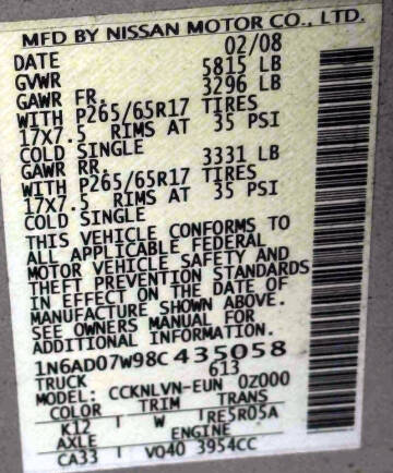 2008 Nissan Frontier LE