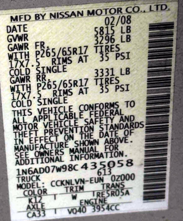 2008 Nissan Frontier LE