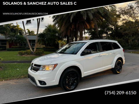 2019 Dodge Journey for sale at SOLANOS & SANCHEZ AUTO SALES C in Hollywood FL