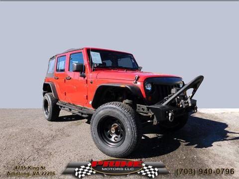 2014 Jeep Wrangler Unlimited for sale at PRIME MOTORS LLC in Arlington VA