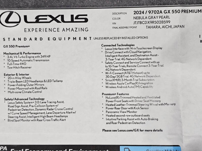 2024 Lexus GX 550 Premium+