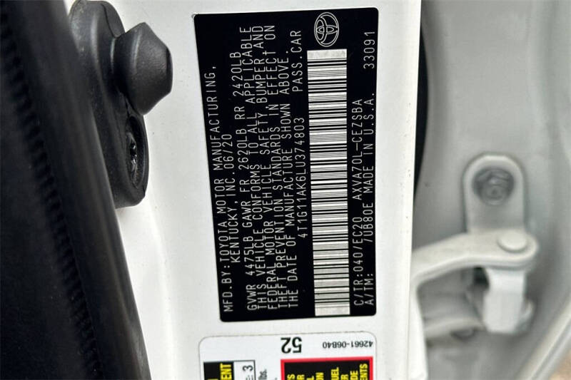 2020 Toyota Camry SE Nightshade