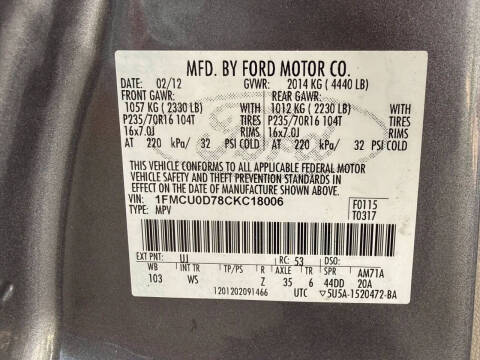 2012 Ford Escape XLT