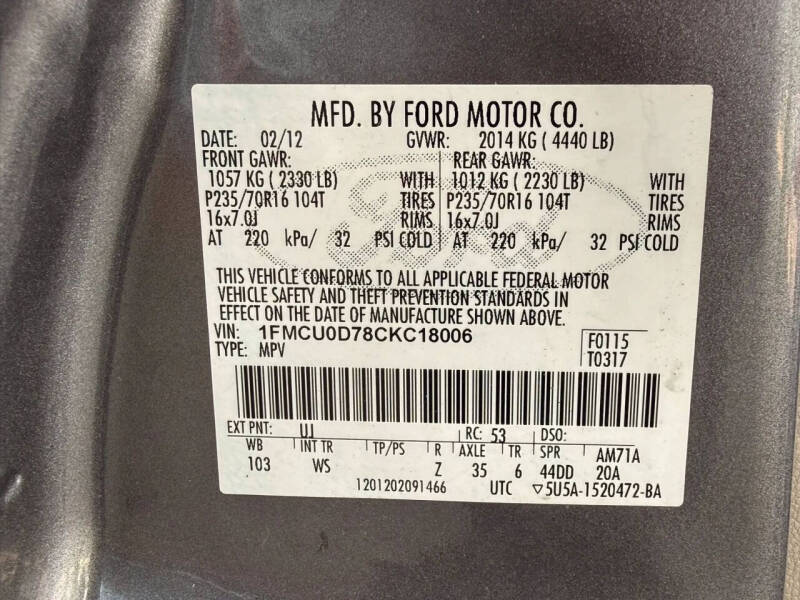 2012 Ford Escape XLT