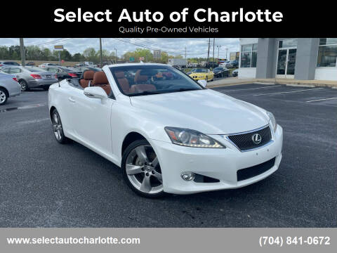 2011 Lexus IS 250C for sale at Select Auto of Charlotte in Matthews NC