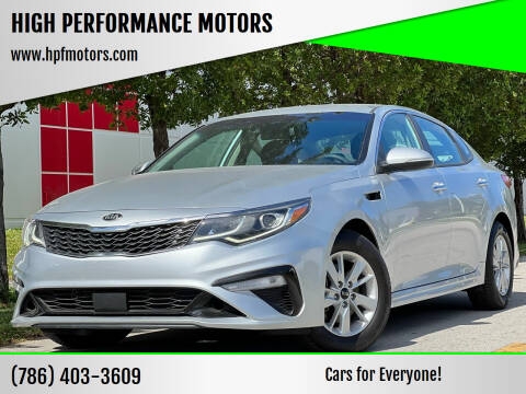 2019 Kia Optima for sale at HIGH PERFORMANCE MOTORS in Hollywood FL
